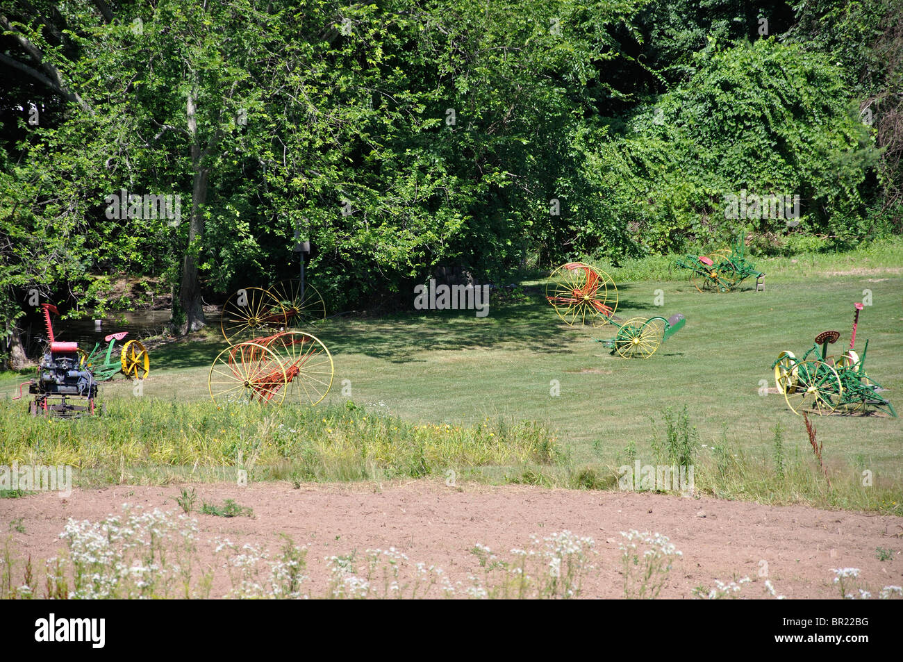 Les machines agricoles, New England, New York, USA Banque D'Images