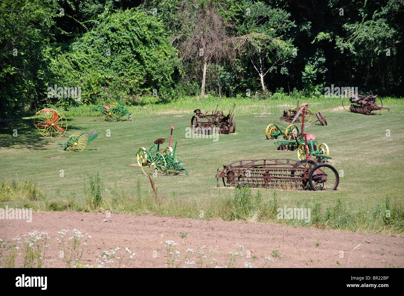 Les machines agricoles, New England, New York, USA Banque D'Images