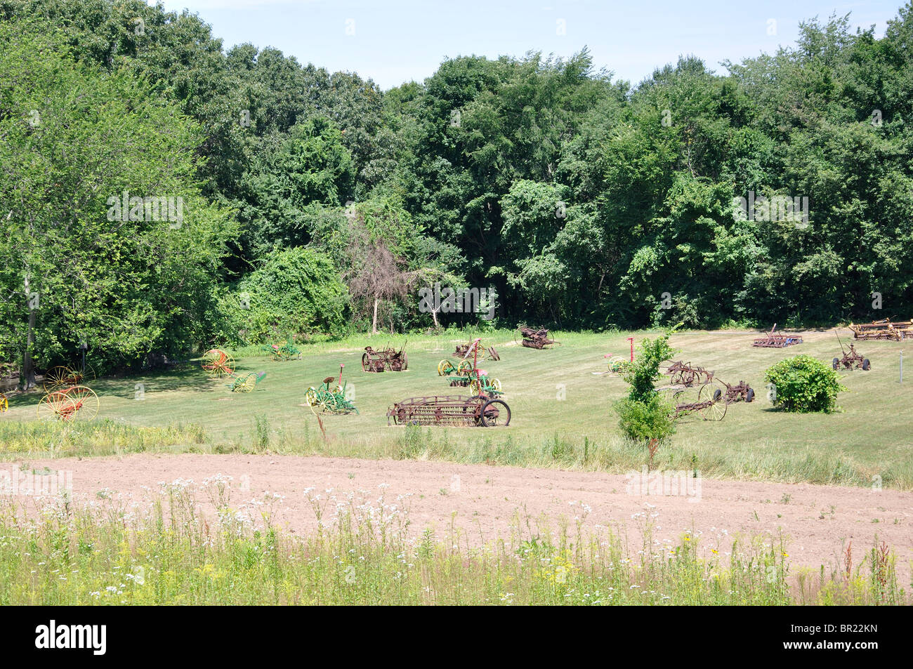 Les machines agricoles, New England, New York, USA Banque D'Images