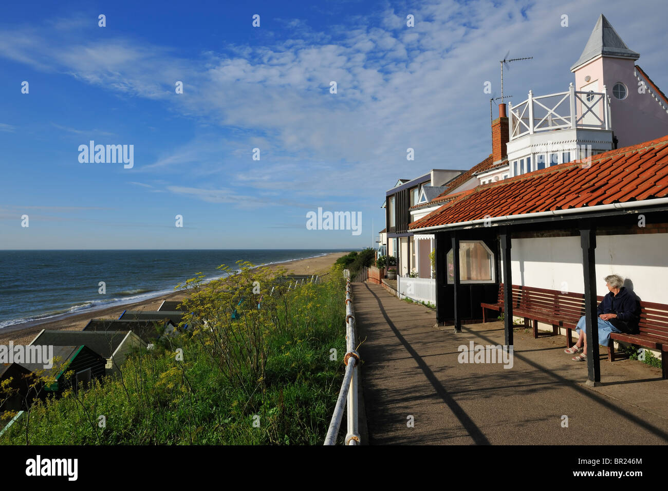 Le Front - Southwold, Suffolk, Angleterre Banque D'Images