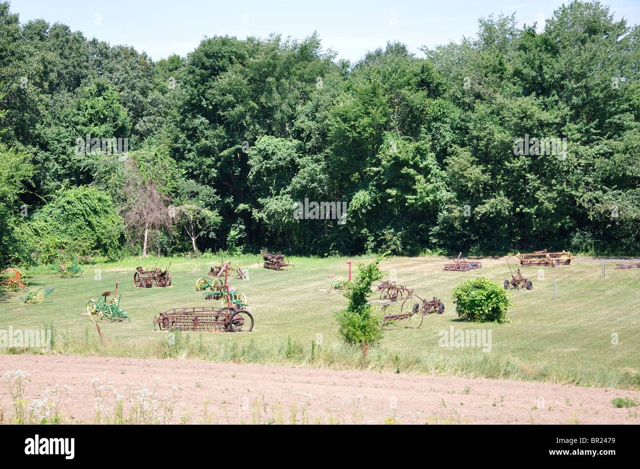 Les machines agricoles, New England, New York, USA Banque D'Images