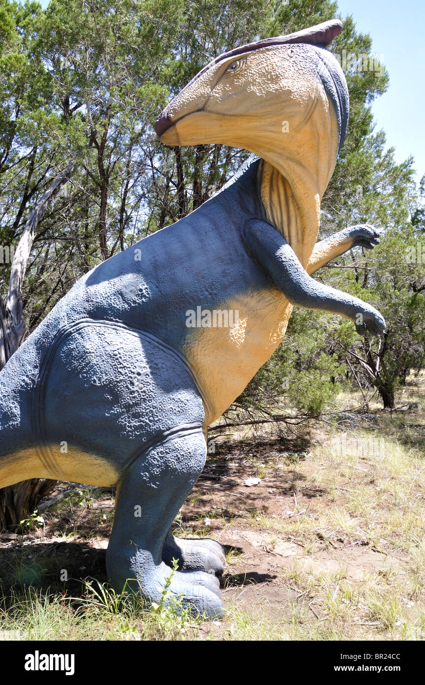 Brachylophosaurus, Dinosaur World, Glen Rose, Texas, États-Unis Banque D'Images