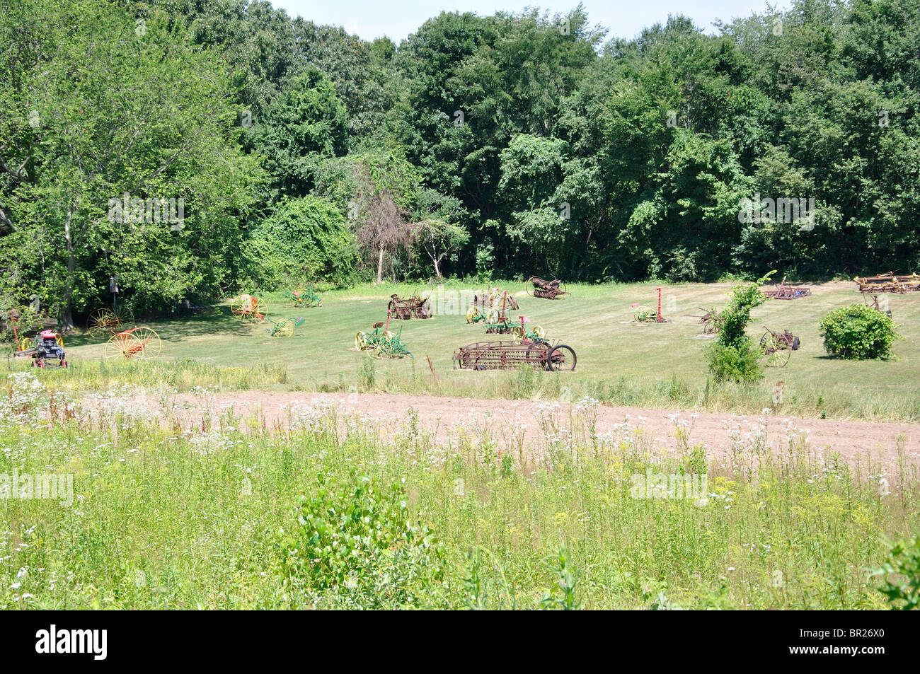 Les machines agricoles, New England, New York, USA Banque D'Images