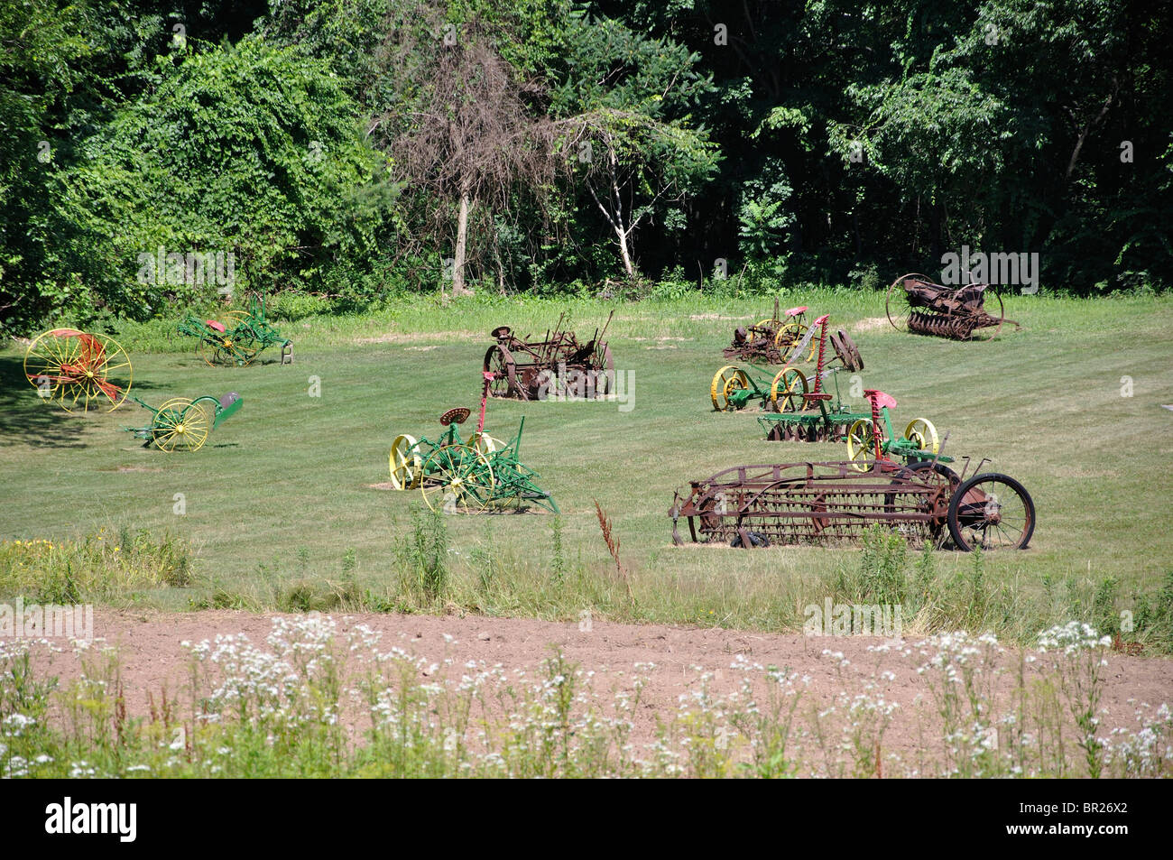 Les machines agricoles, New England, New York, USA Banque D'Images