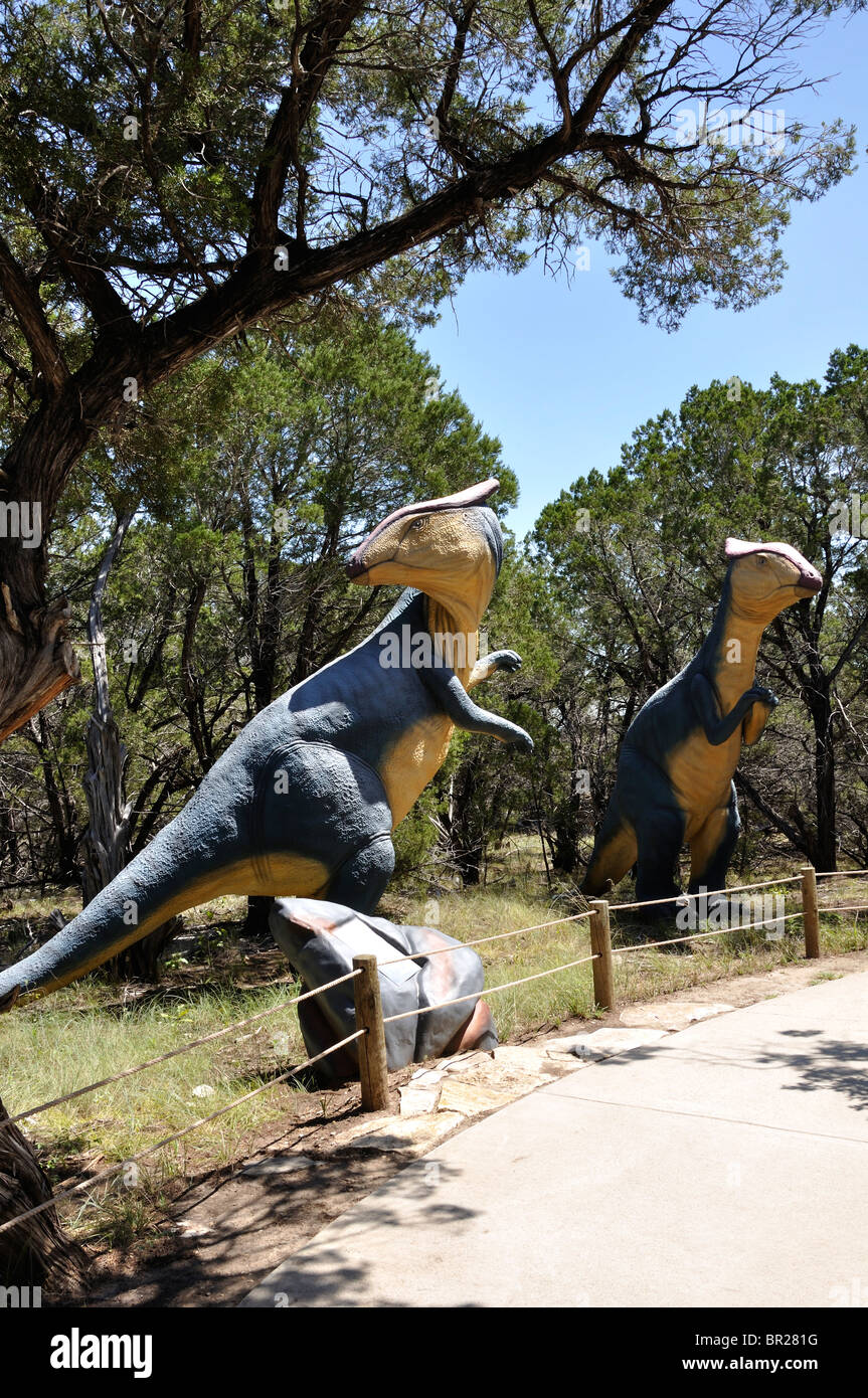 Brachylophosaurus, Dinosaur World, Glen Rose, Texas, États-Unis Banque D'Images