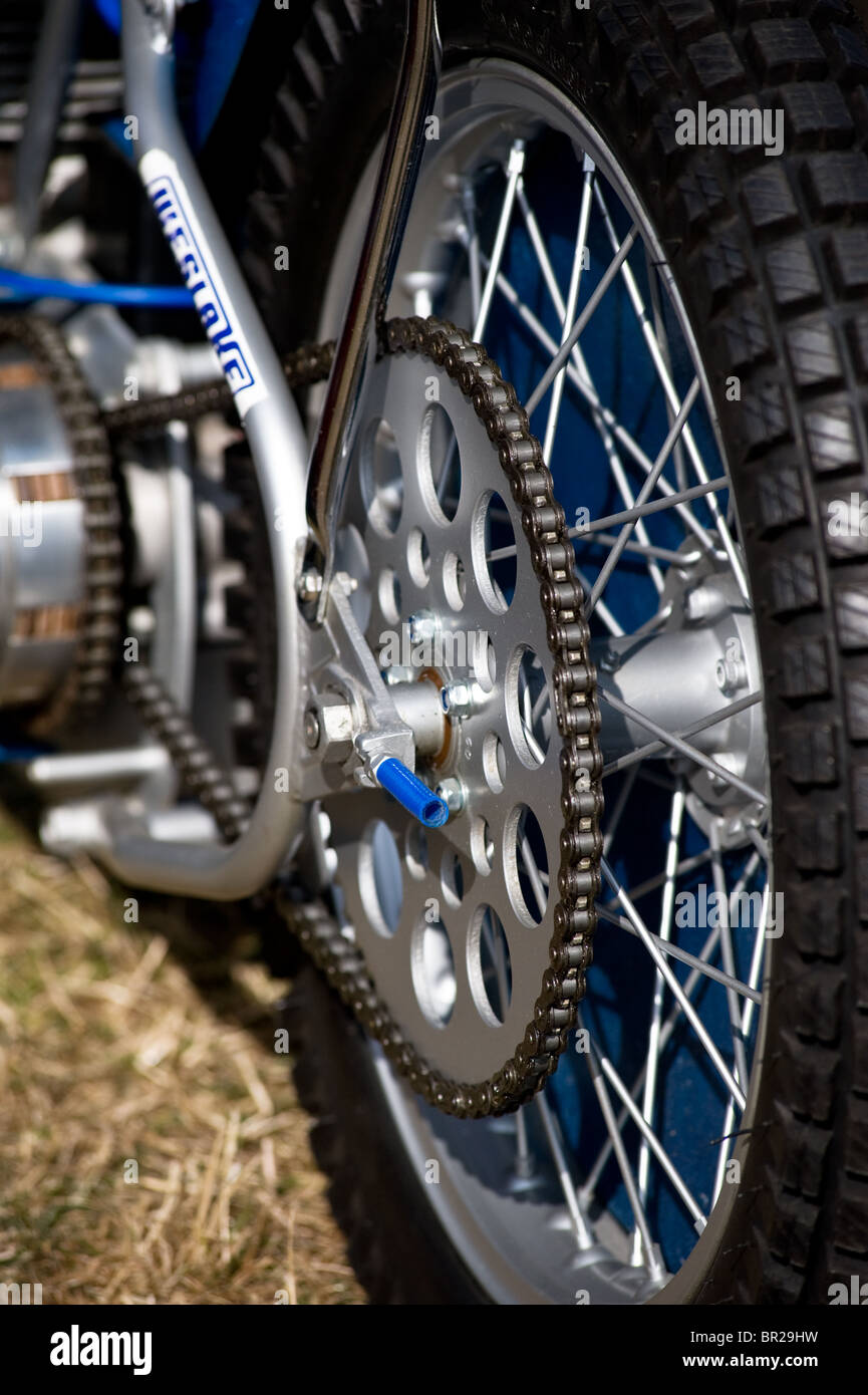 Le pignon arrière de speedway bike Banque D'Images