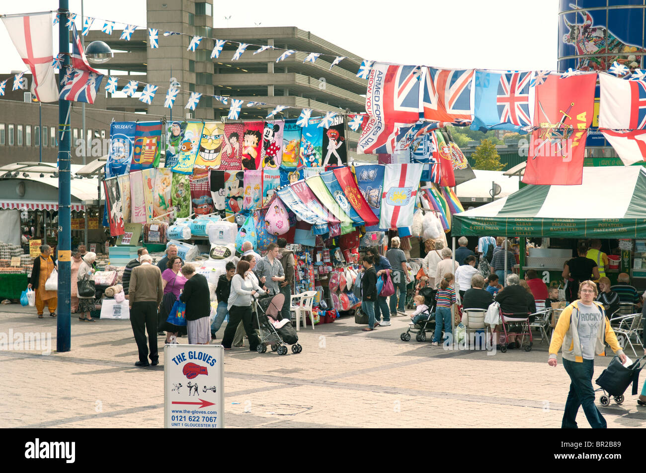 Birmingham Bull Ring en plein air du marché. Banque D'Images