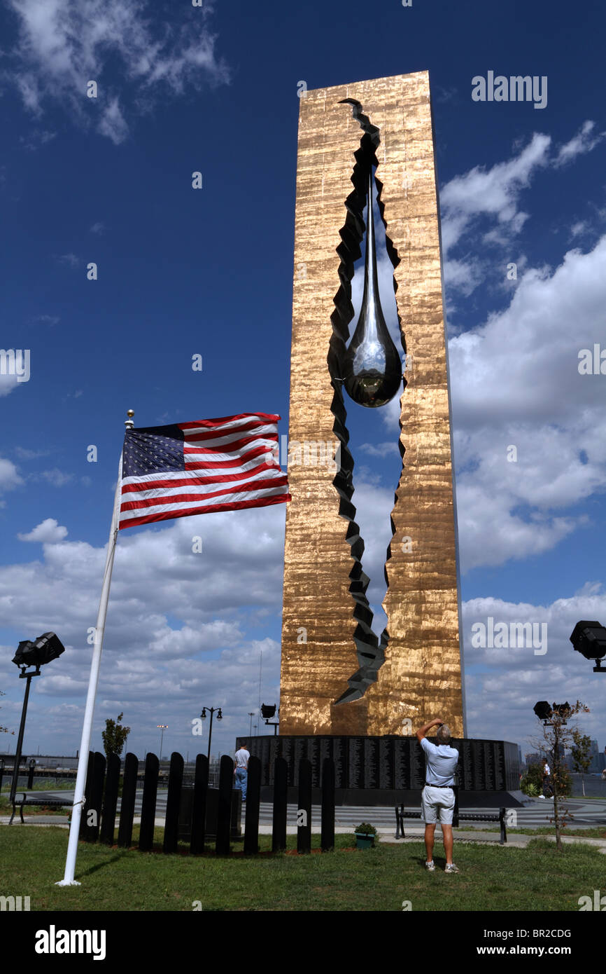 Mémorial du 11 septembre à "la lutte contre le terrorisme mondial." Un cadeau de la Russie. Sculpteur Zurab Tserateli. Banque D'Images