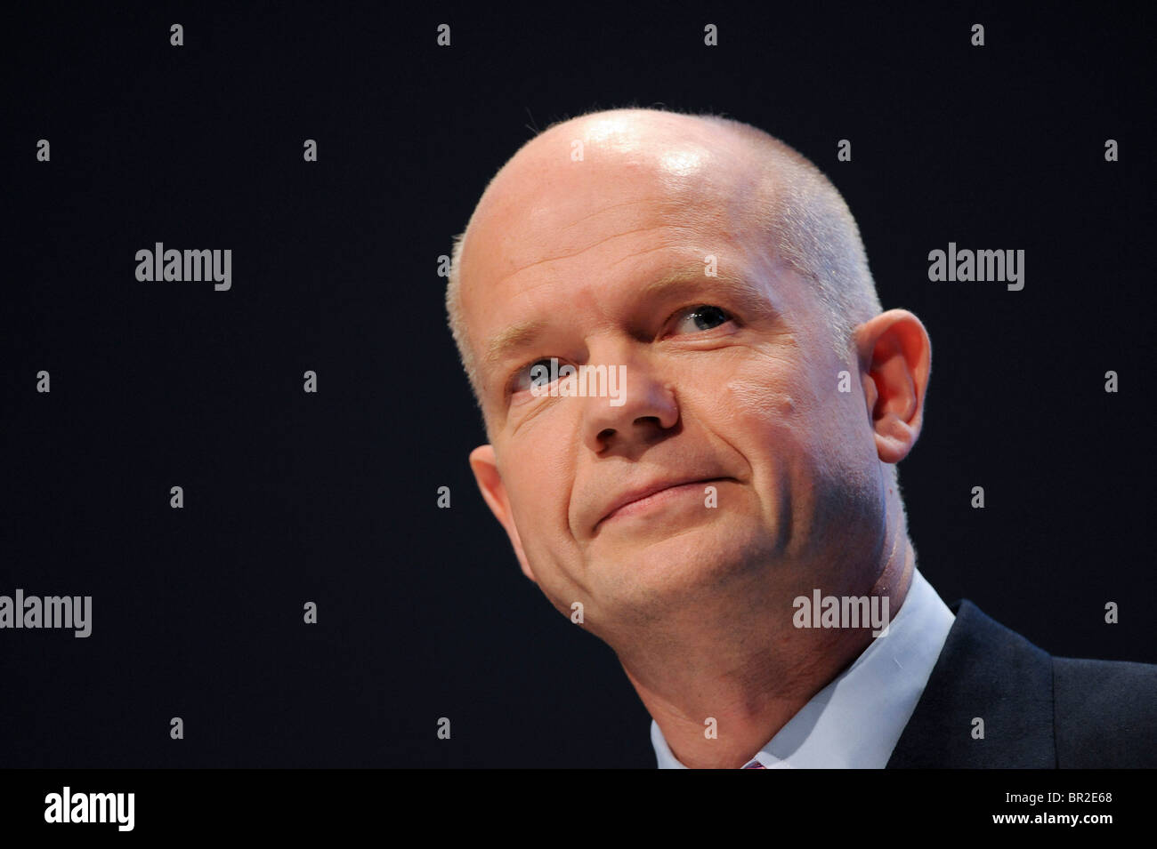 Le Rht député William Hague assiste à la conférence du parti conservateur à Manchester, le 5 octobre 2009. Banque D'Images