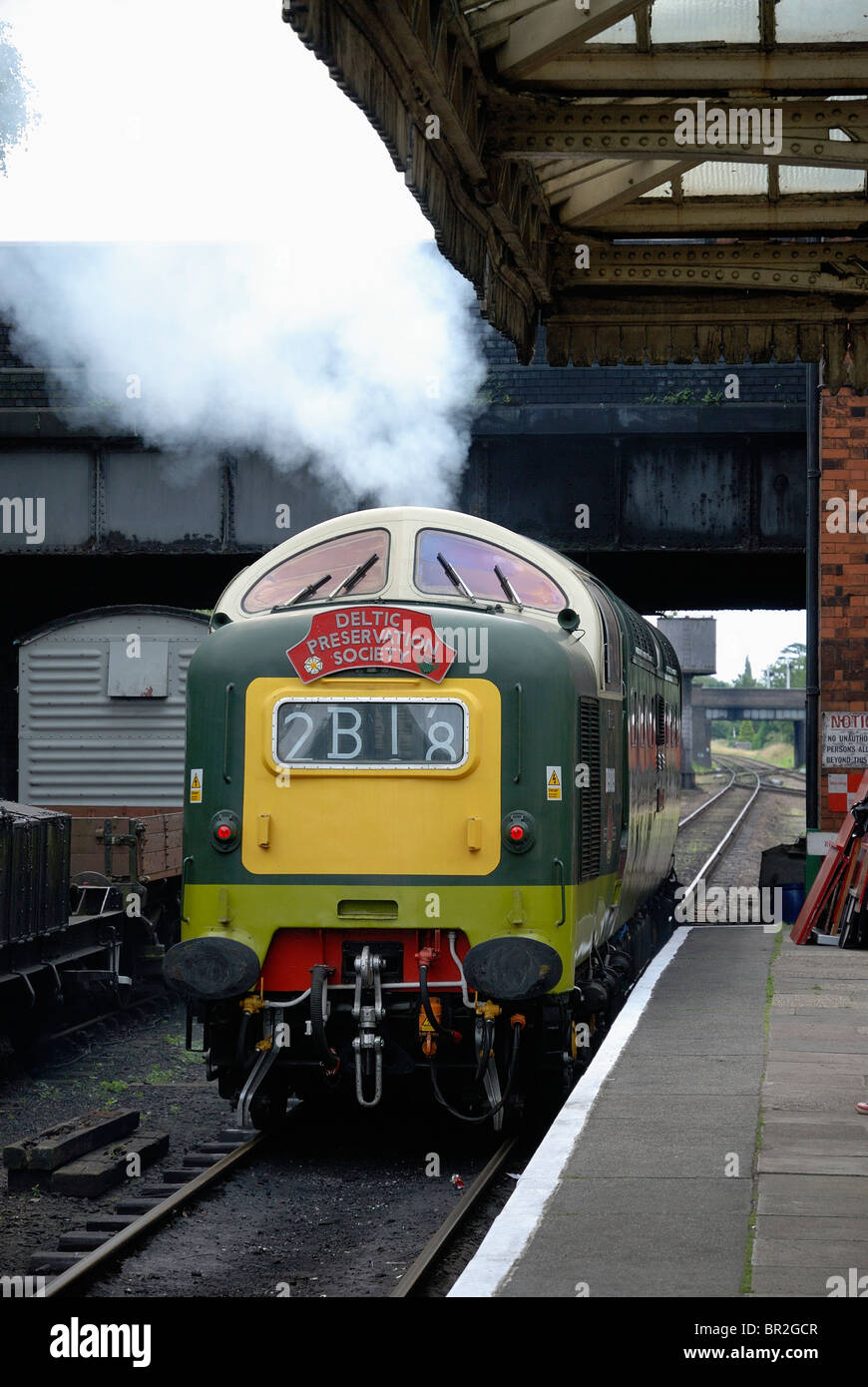 Locomotive diesel Alycidon deltic à great central railway loughborough england uk Banque D'Images