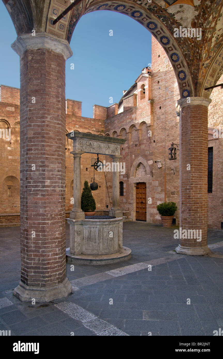 École de musique Chigiana Siena Toscane Italie Banque D'Images