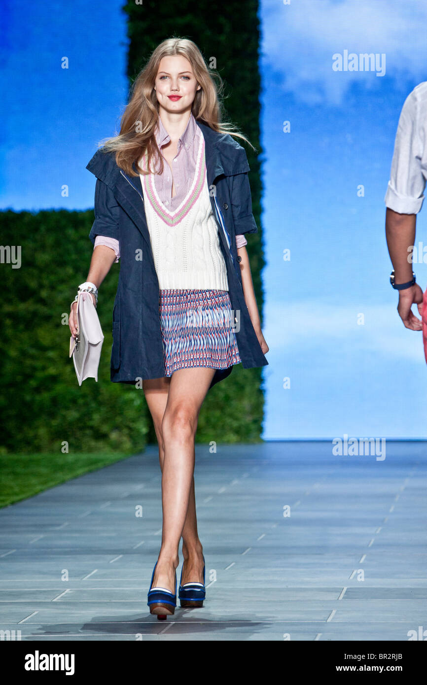 12 septembre 2010 - New York, USA - Tommy Hilfiger spring summer 2011 fashion show à New York fashion week. Crédit photo : Rudy.K Banque D'Images