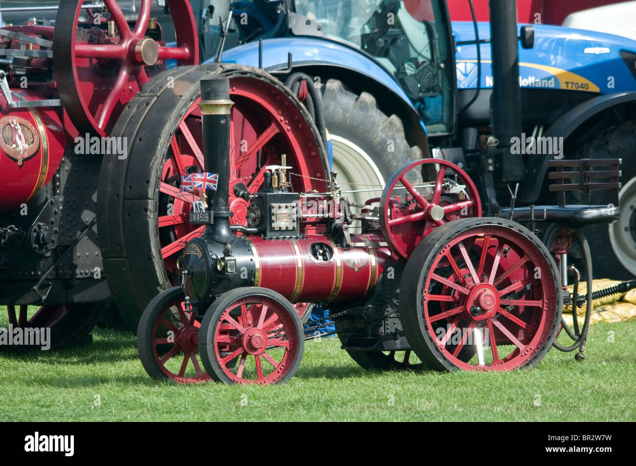 Les moteurs de traction à vapeur à l'Essex Show Banque D'Images