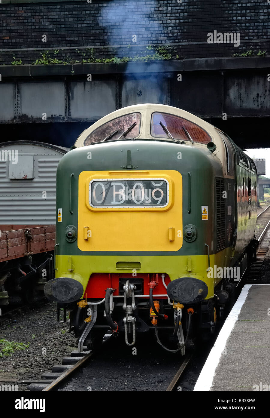 Locomotive diesel Alycidon deltic à great central railway loughborough england uk Banque D'Images