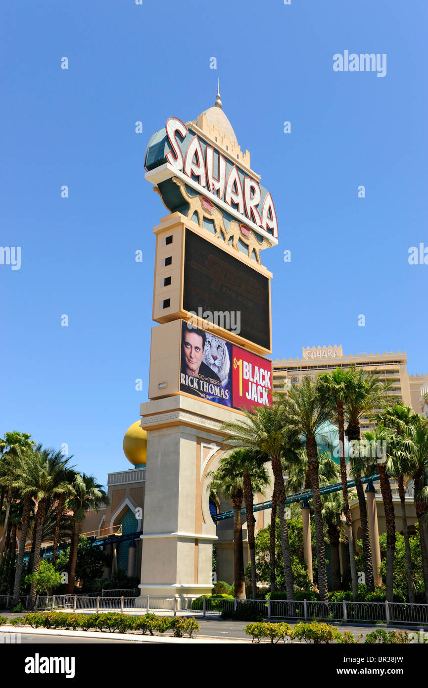 Hôtel Sahara Las Vegas Nevada Banque D'Images