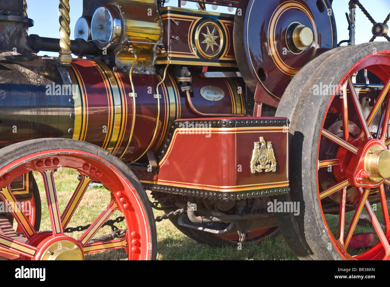 1929 Fowler Showman's tracteur est également connu comme un moteur de traction de la locomotive ou de la route. Banque D'Images