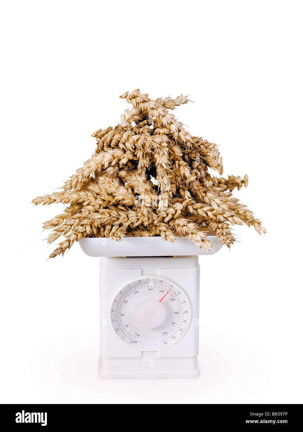 La pesée du grain Banque D'Images