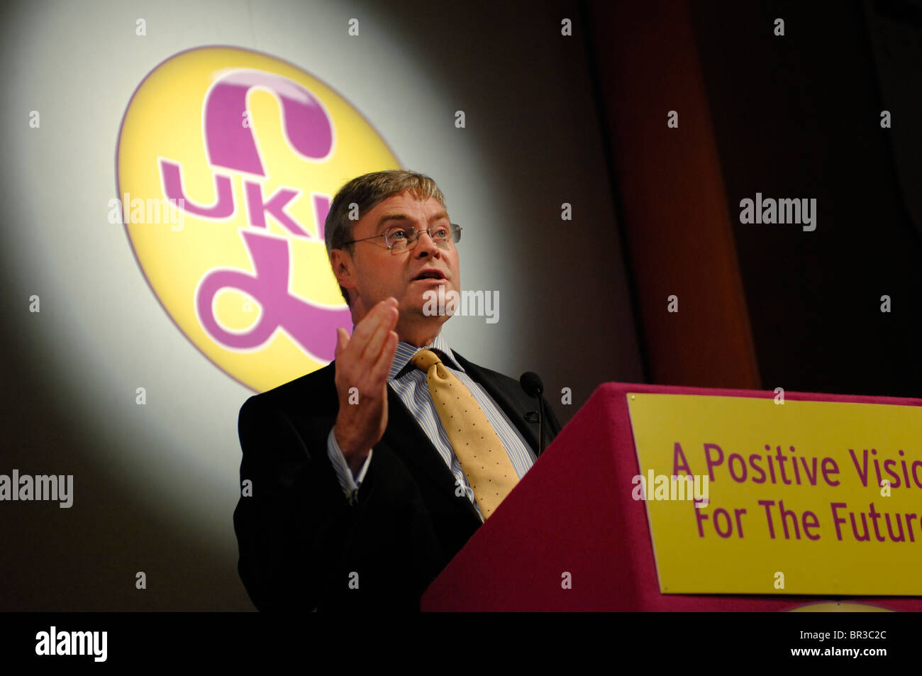 David Campbell Bannerman s'exprimant lors de la Conférence de l'UKIP à Torquay Devon Sept 2010. Banque D'Images