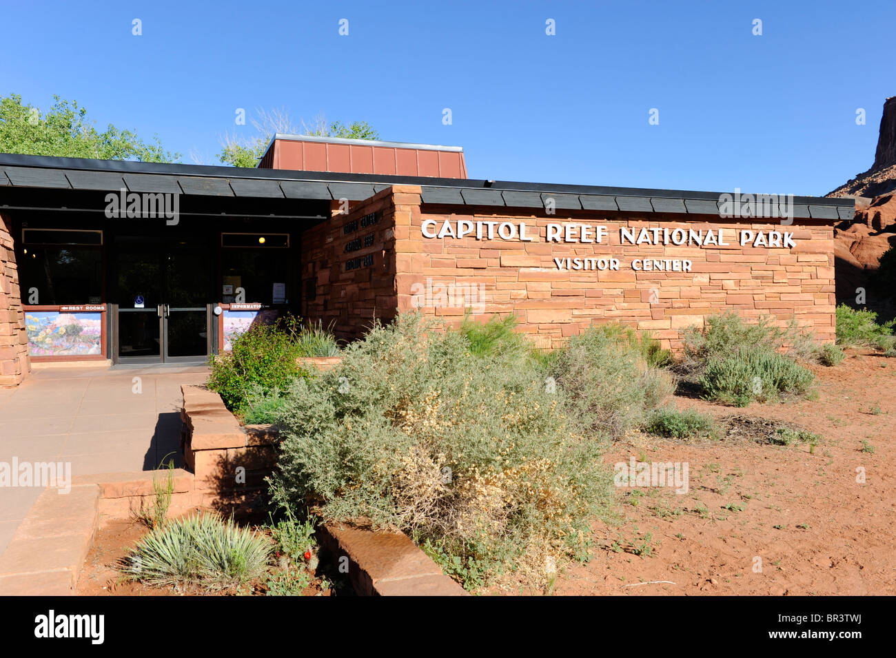 Visitor Centre Capitol Reef National Park Utah Banque D'Images