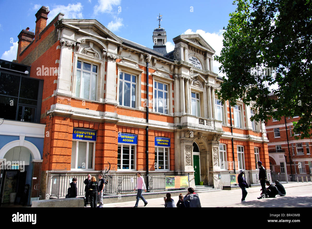 Bibliothèque de référence Brixton Brixton, ovale, Brixton, London Borough of Lambeth, Greater London, Angleterre, Royaume-Uni Banque D'Images