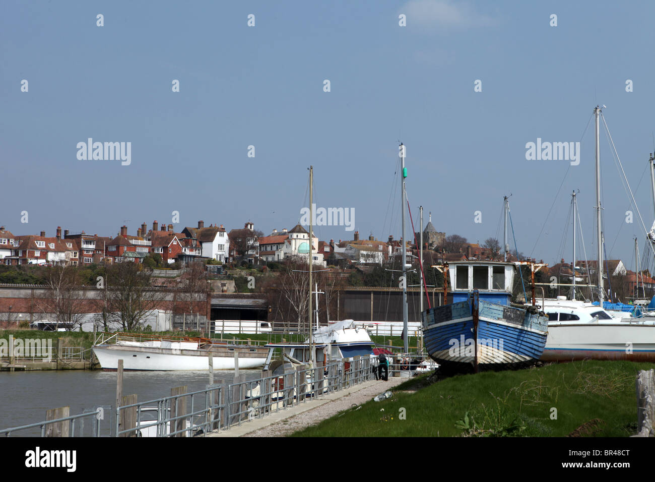 Le seigle port sur la rivière à marées Brede dans l'East Sussex, UK Banque D'Images