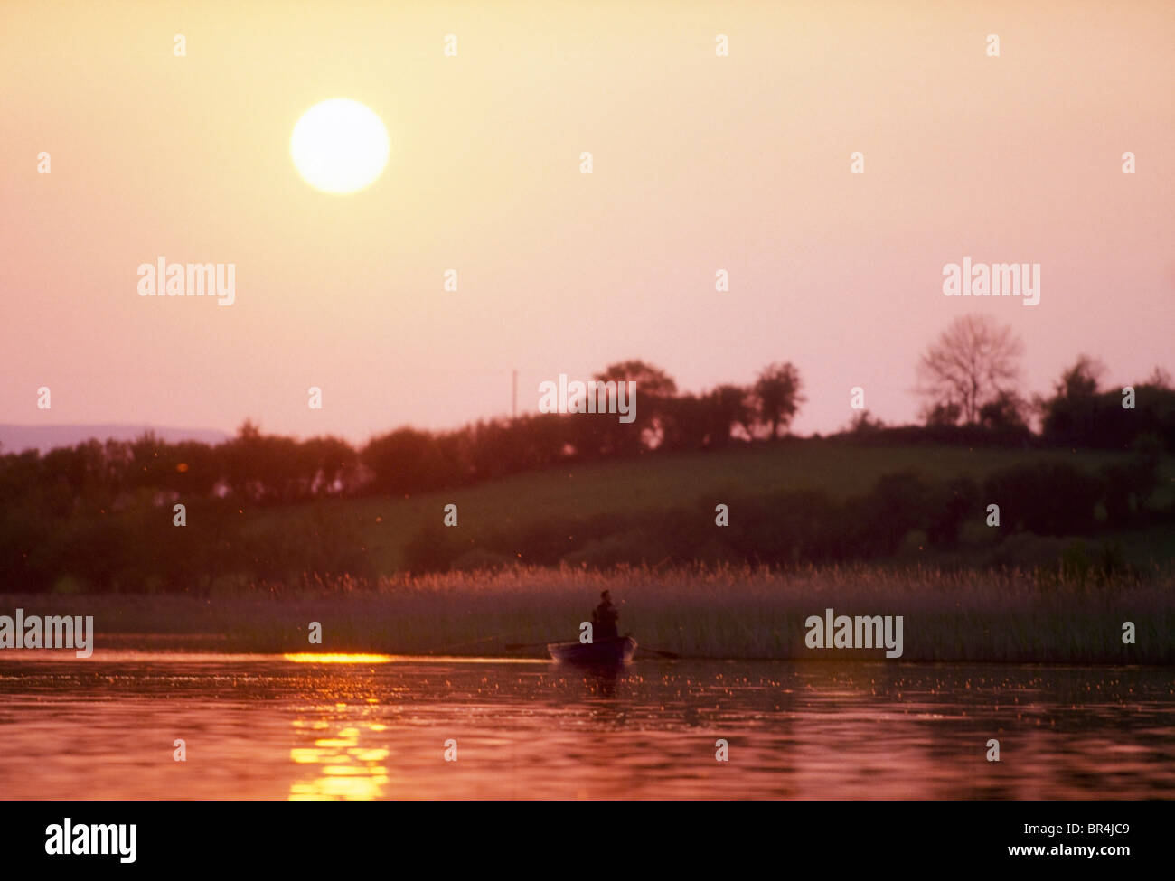 Lough Arrow, Sligo, Irlande, la pêche à la ligne Banque D'Images