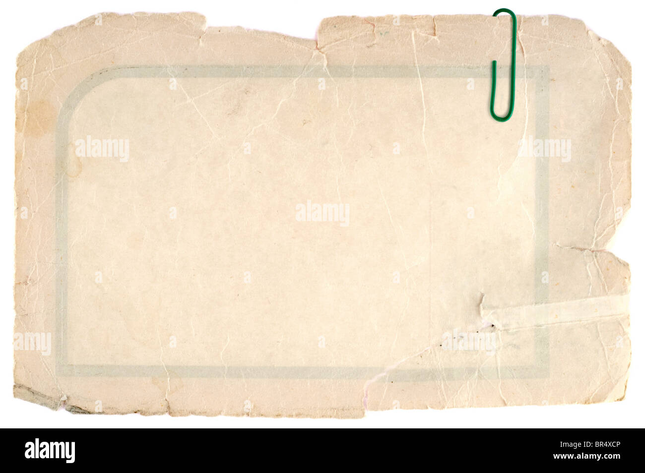 Ancien carton grungy isolated on white Banque D'Images