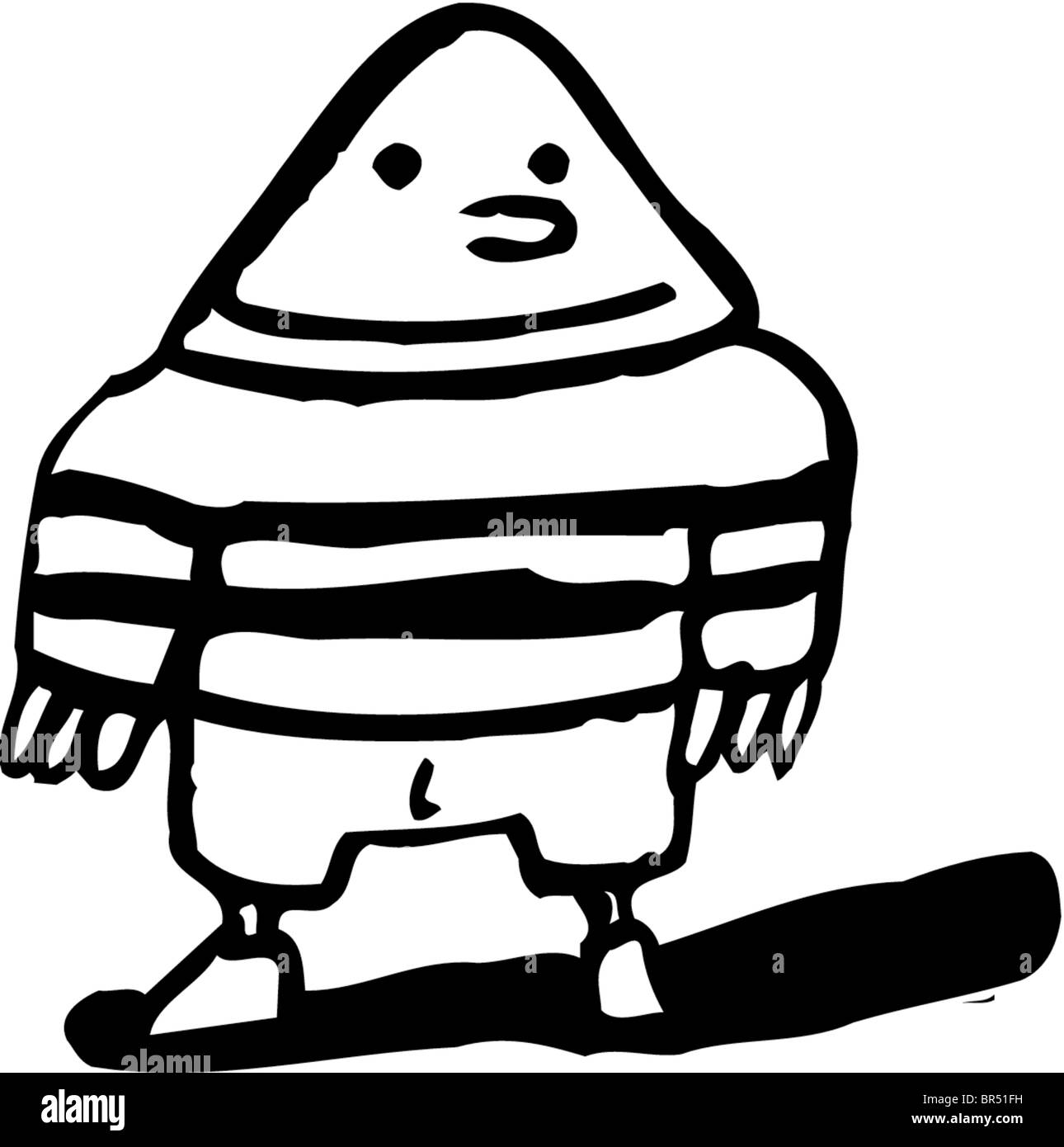 Un Dessin En Noir Et Blanc D Un Petit Garcon Photo Stock Alamy