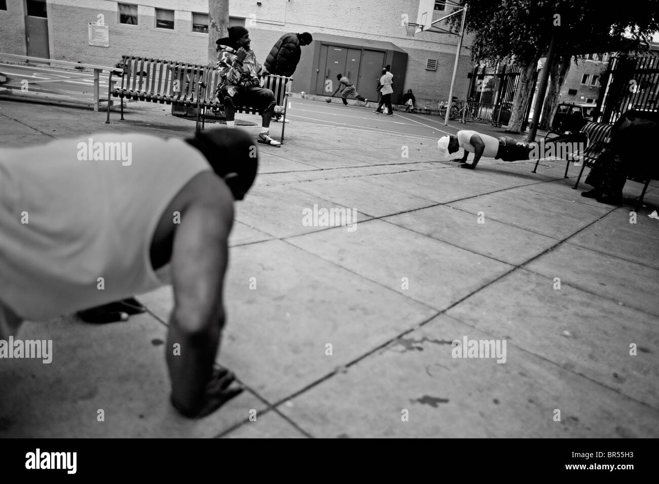 Les sans-abri dans la région de clochards de Los Angeles en Californie. Banque D'Images