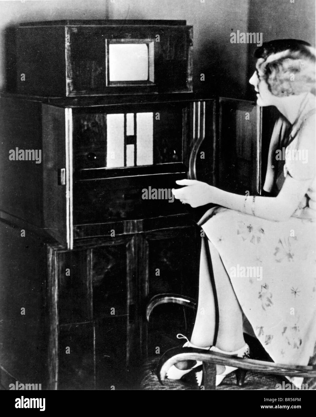Photographie historique, ligne 90 photo récepteur, vers 1932 Banque D'Images