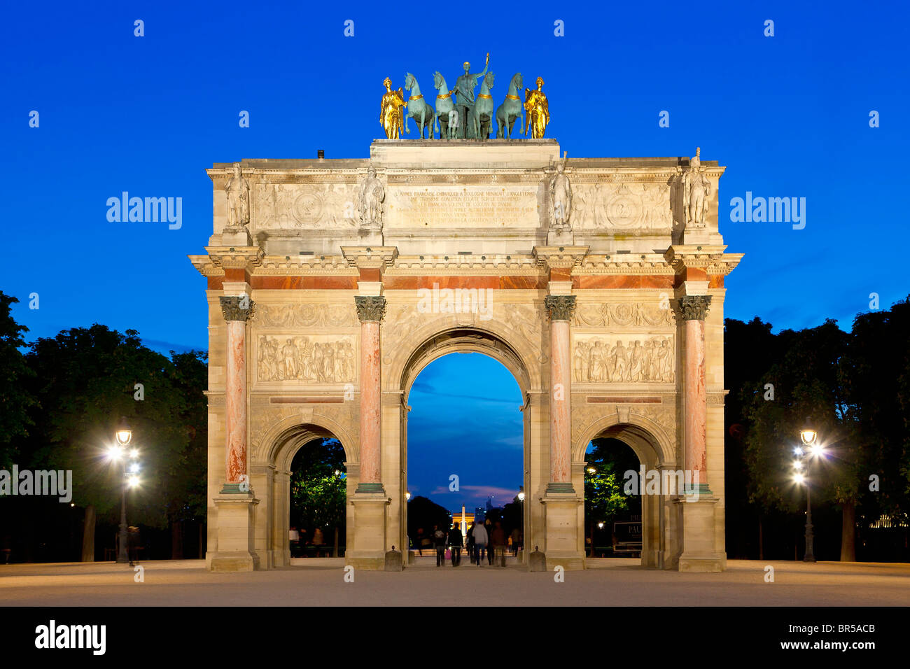 Europe, France, Paris (75), Arc de triomphe du Carrousel, Paris Banque D'Images