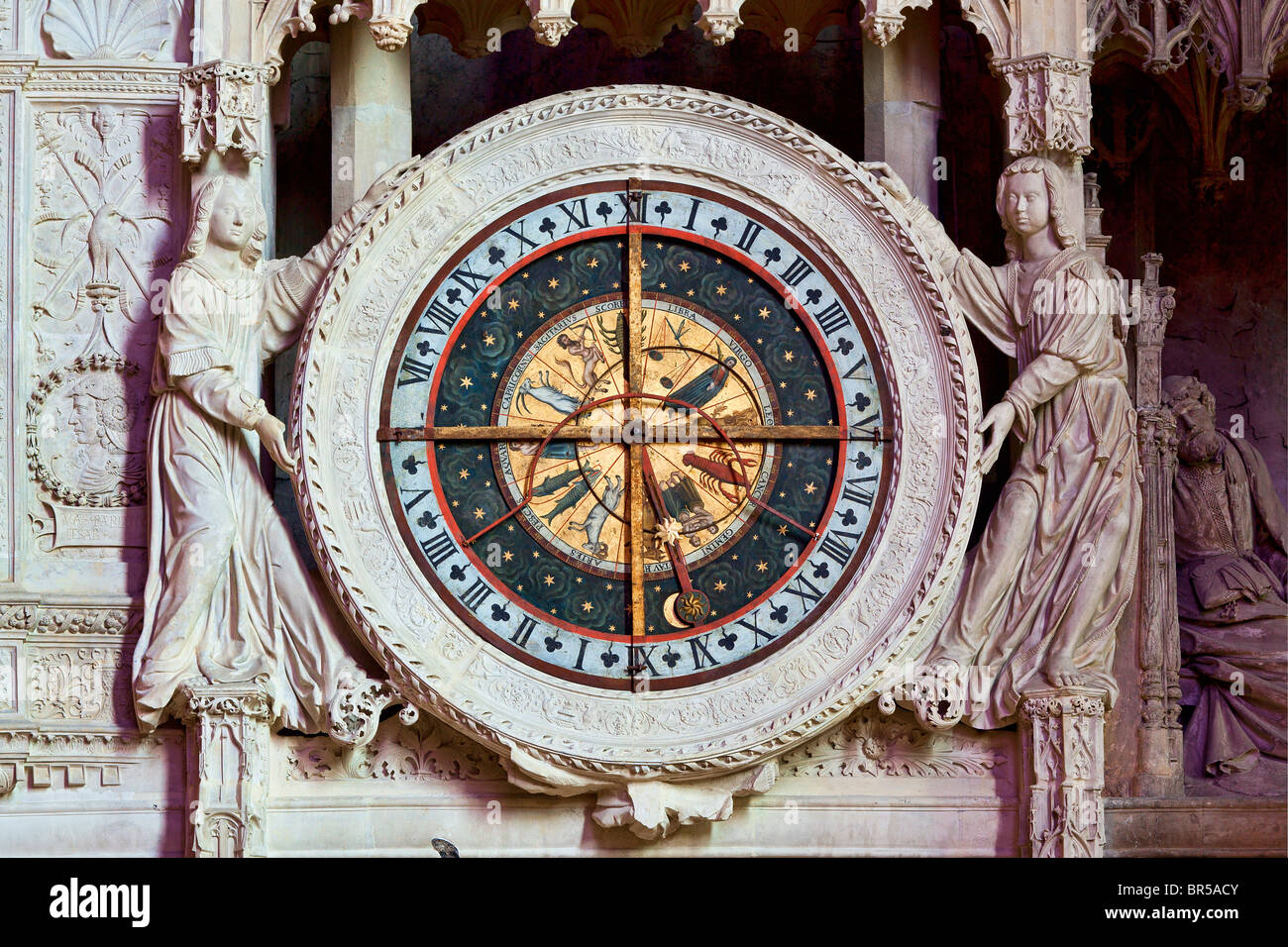 En France, en Eure et Loir, Chartres, Notre Dame de Chartres avec sa cathédrale classée au Patrimoine Mondial de l'UNESCO Banque D'Images