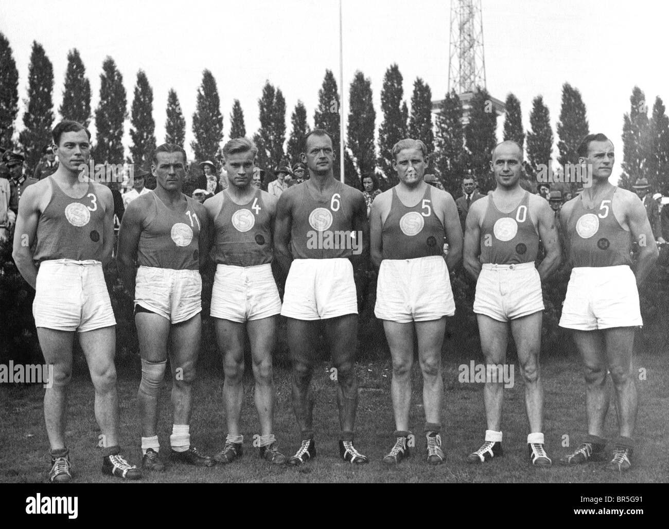 Photographie historique, joueurs de football, vers 1924 Banque D'Images