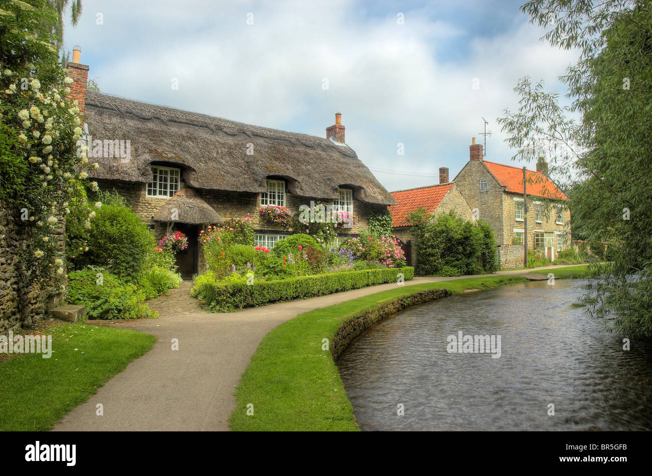 Thornton-le-Dale, Yorkshire du Nord Banque D'Images