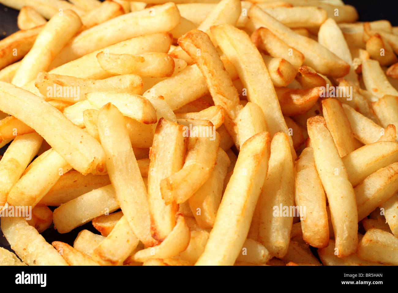 Frites préparés et cuisinés pommes frites Banque D'Images