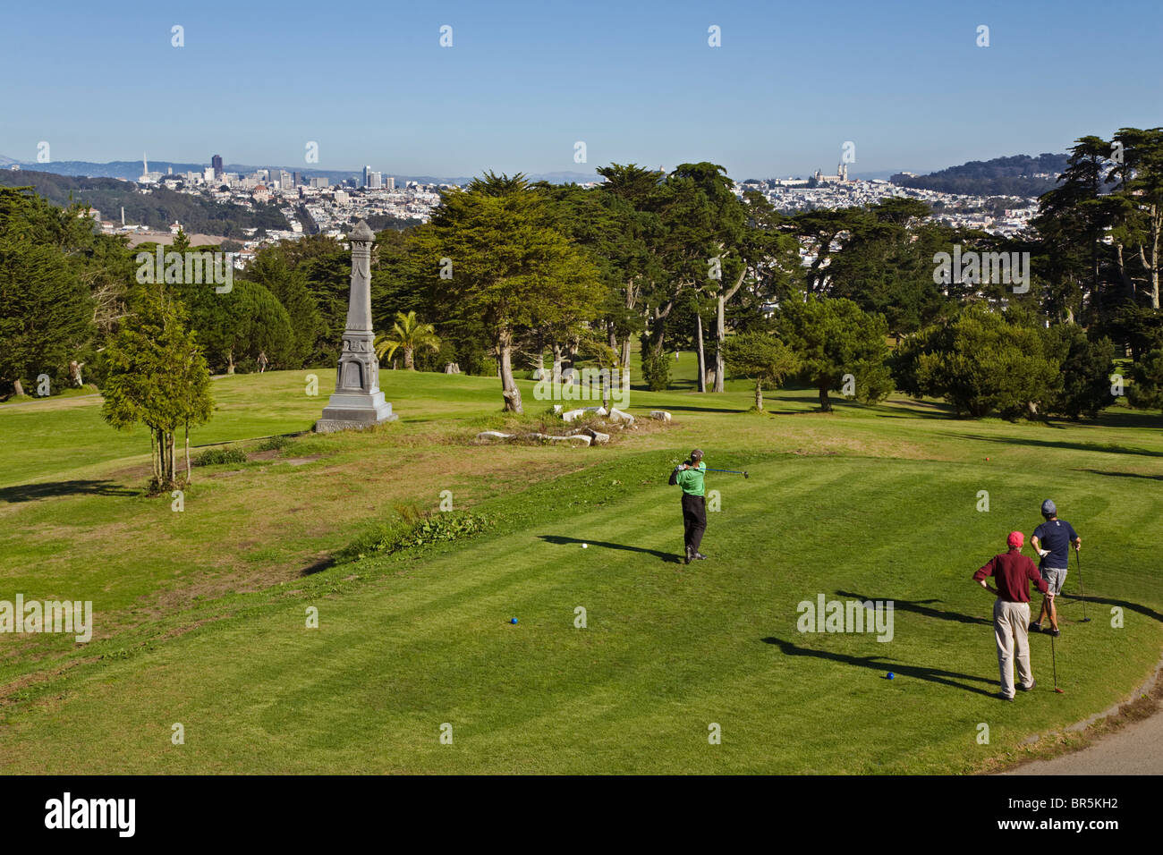 LINCOLN PARK GOLF COURSE - SAN FRANCISCO, CALIFORNIE Banque D'Images