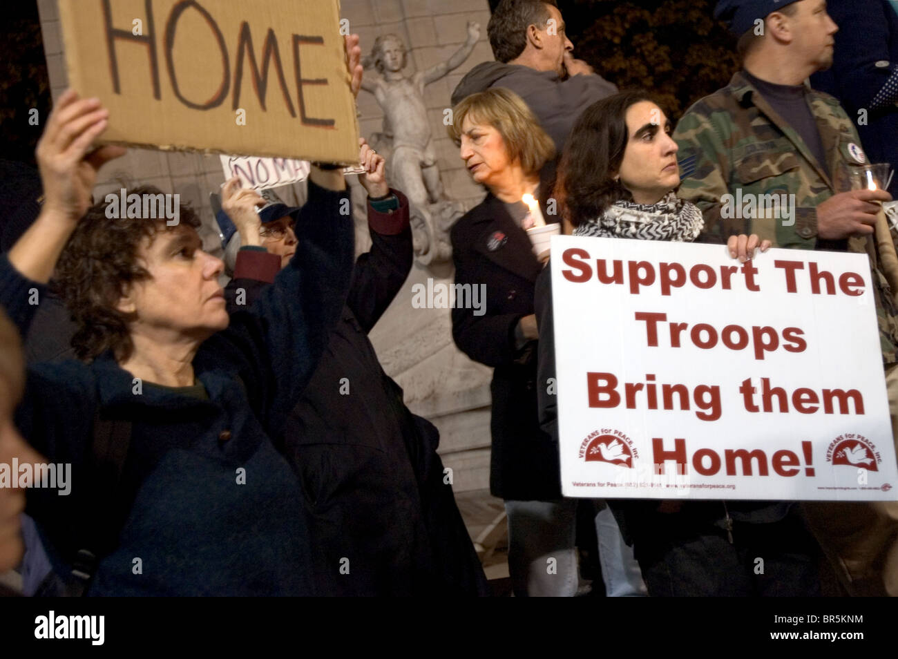 Journée des anciens combattants de protestation contre la guerre en Irak Banque D'Images