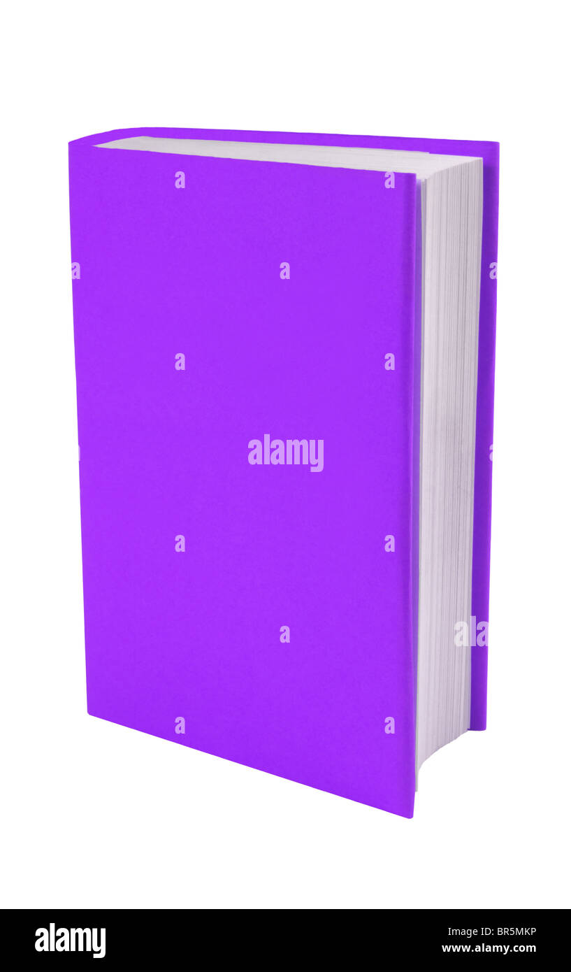 Livre avec couvercle violet Banque D'Images