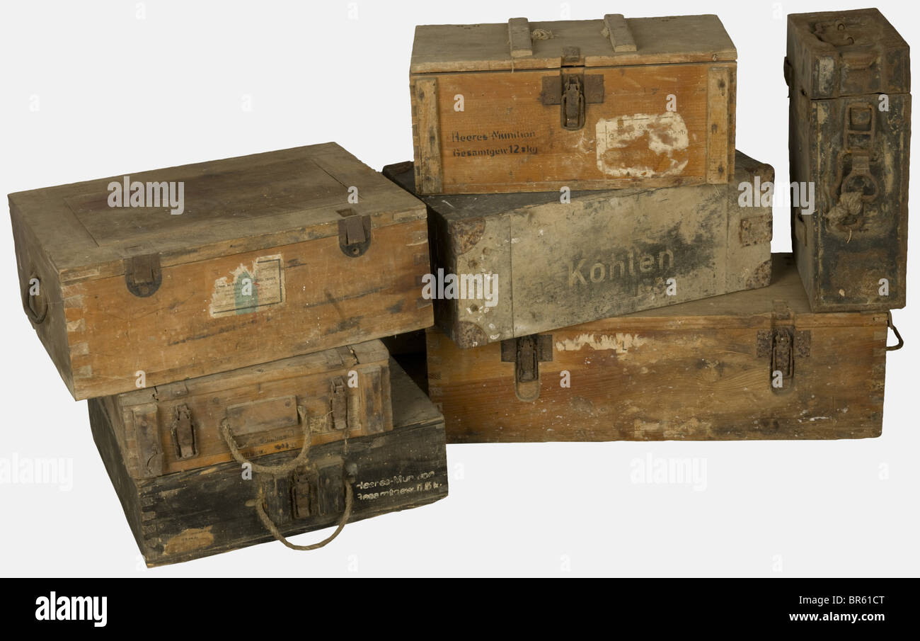 Caisse de transport Militaire en bois d'Armement munitions de 1937