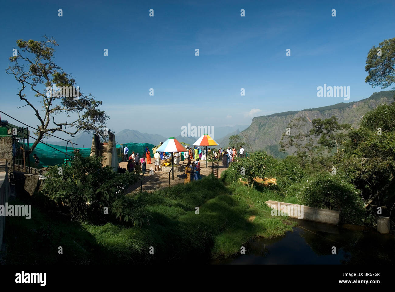Pilier des roches dans Kodaikanal, Tamil Nadu. Banque D'Images
