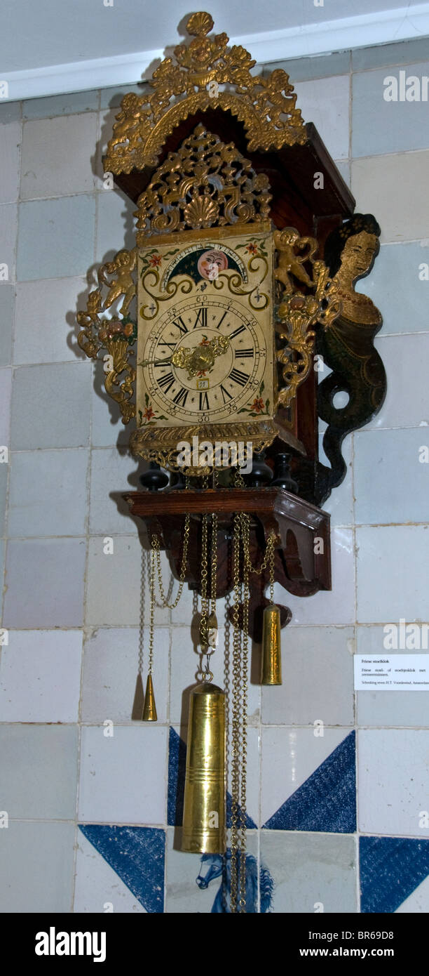 Pays-bas Frise Stoelklok Président Réveil 1800 Banque D'Images