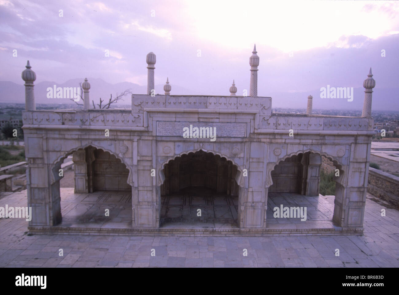 Shah Jahani mosquée dans le jardins de Babour Kaboul Banque D'Images