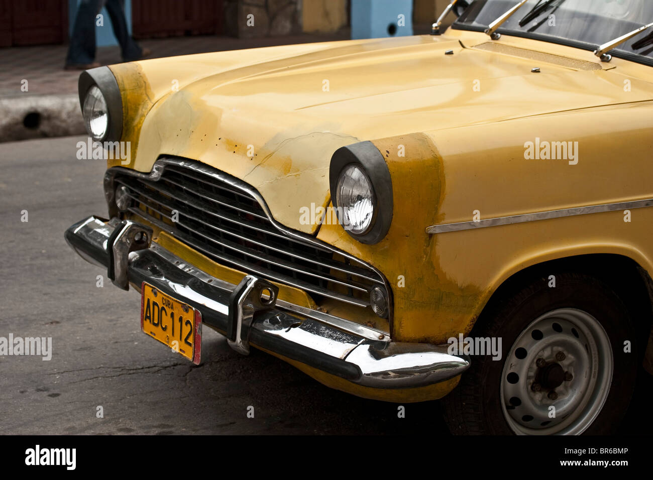 Vintage 1950 voiture à Cuba Banque D'Images