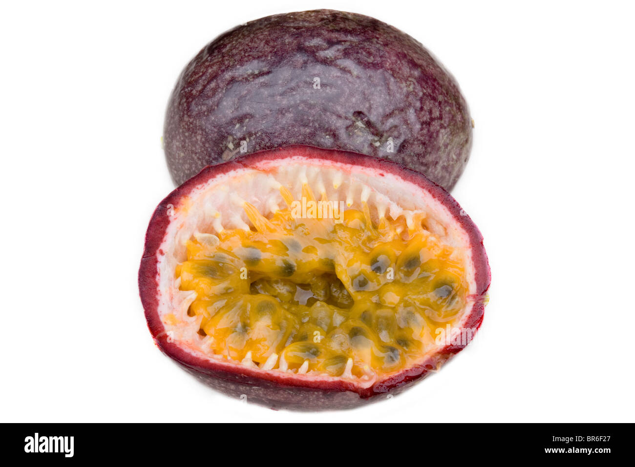 Fruit de la passion - Passiflora edulis Banque D'Images
