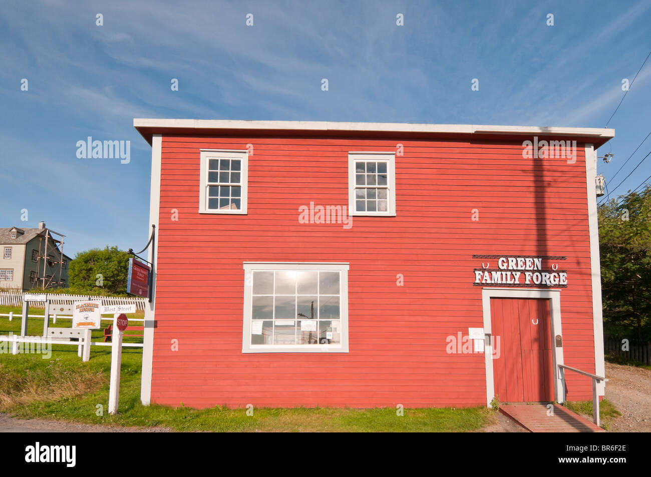 La famille verte Forge, Trinité, Terre-Neuve, Canada Banque D'Images