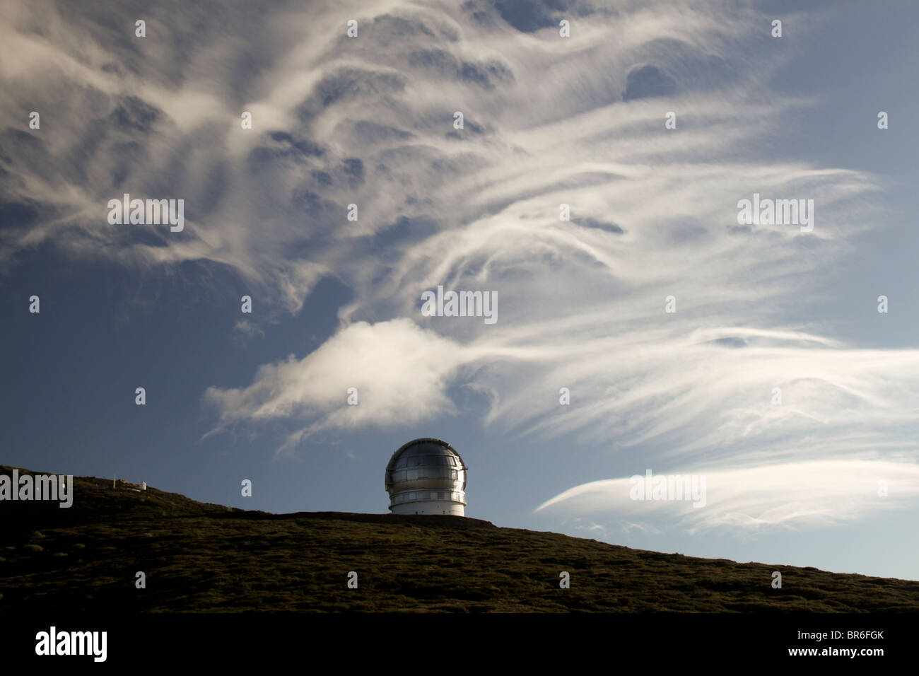 Le Gran Telescopio Canarias (GTC) sur l'Observatoire Roque de los Muchachos à La Palma en Espagne Banque D'Images