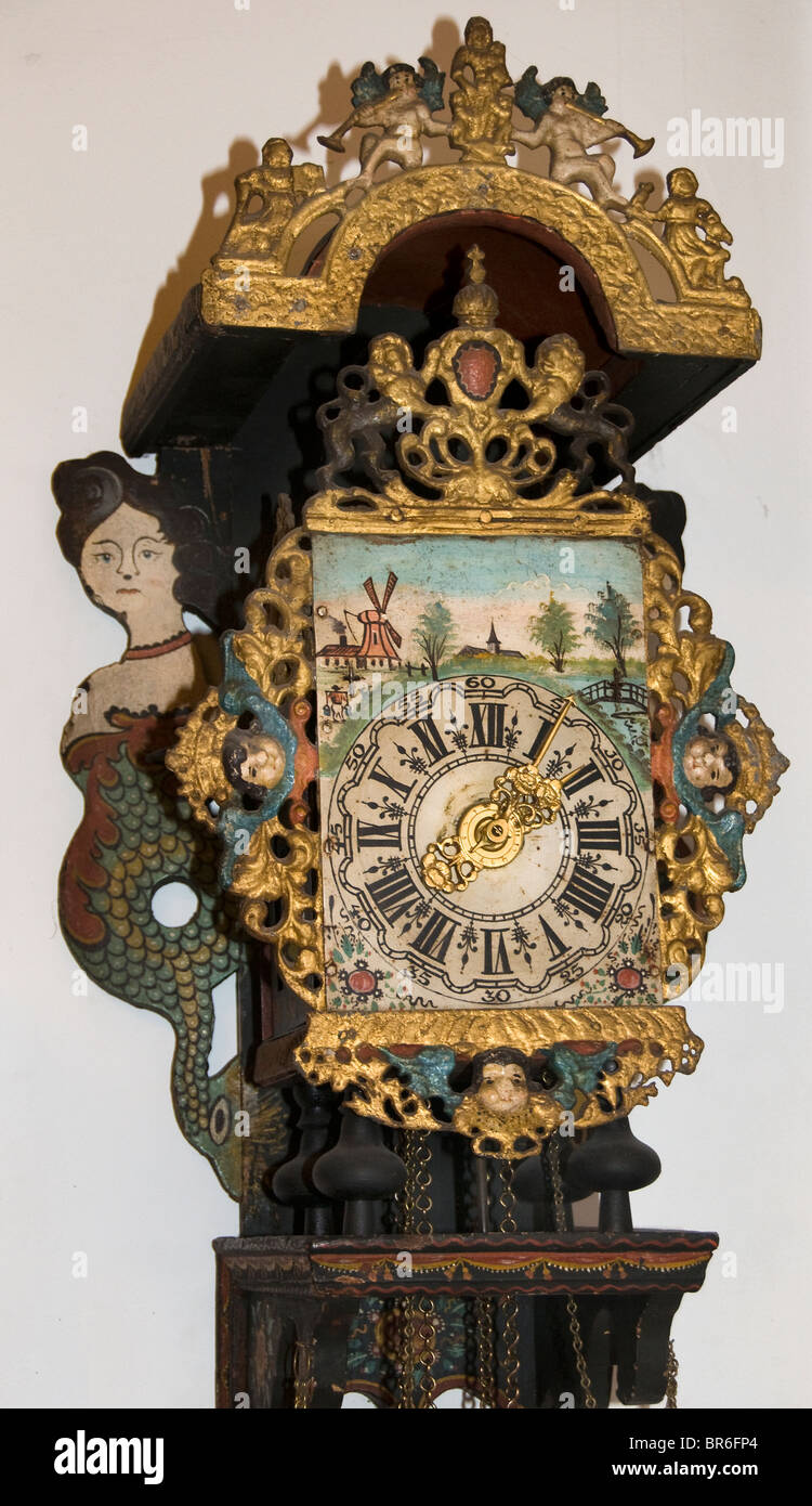 Pays-bas Frise Stoelklok Président Réveil 1902 par S van der Werf Banque D'Images