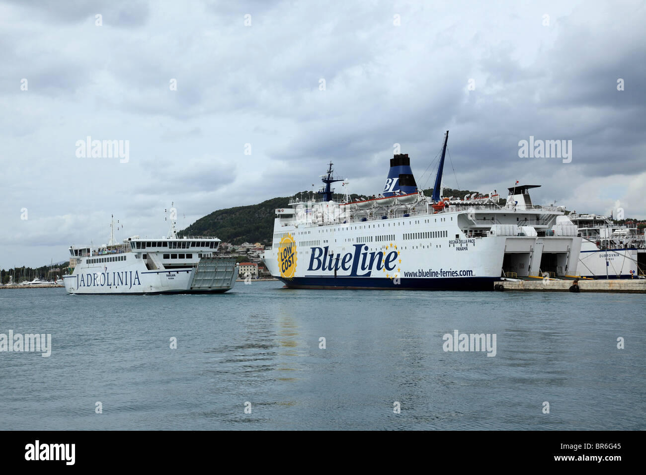 Car-ferries, Split, Croatie Banque D'Images
