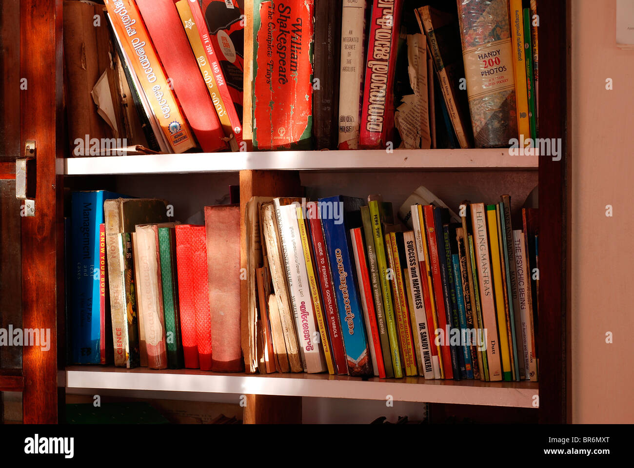 Étagère ou bibliothèque Banque D'Images