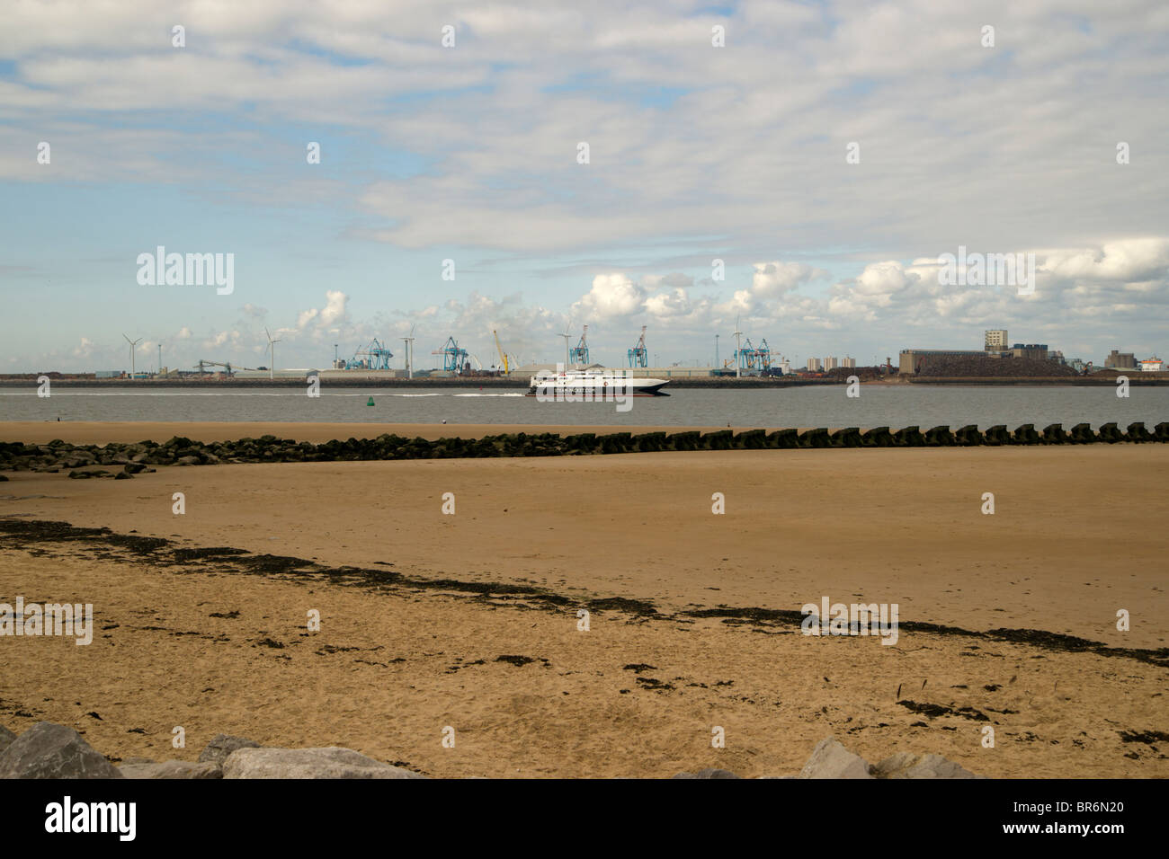New Brighton, sur la côte de Wirral un populaire sea side resort à Wallasey depuis l'époque victorienne. Maintenant à la régénération (2010) Banque D'Images